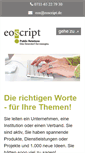 Mobile Screenshot of eoscript.de